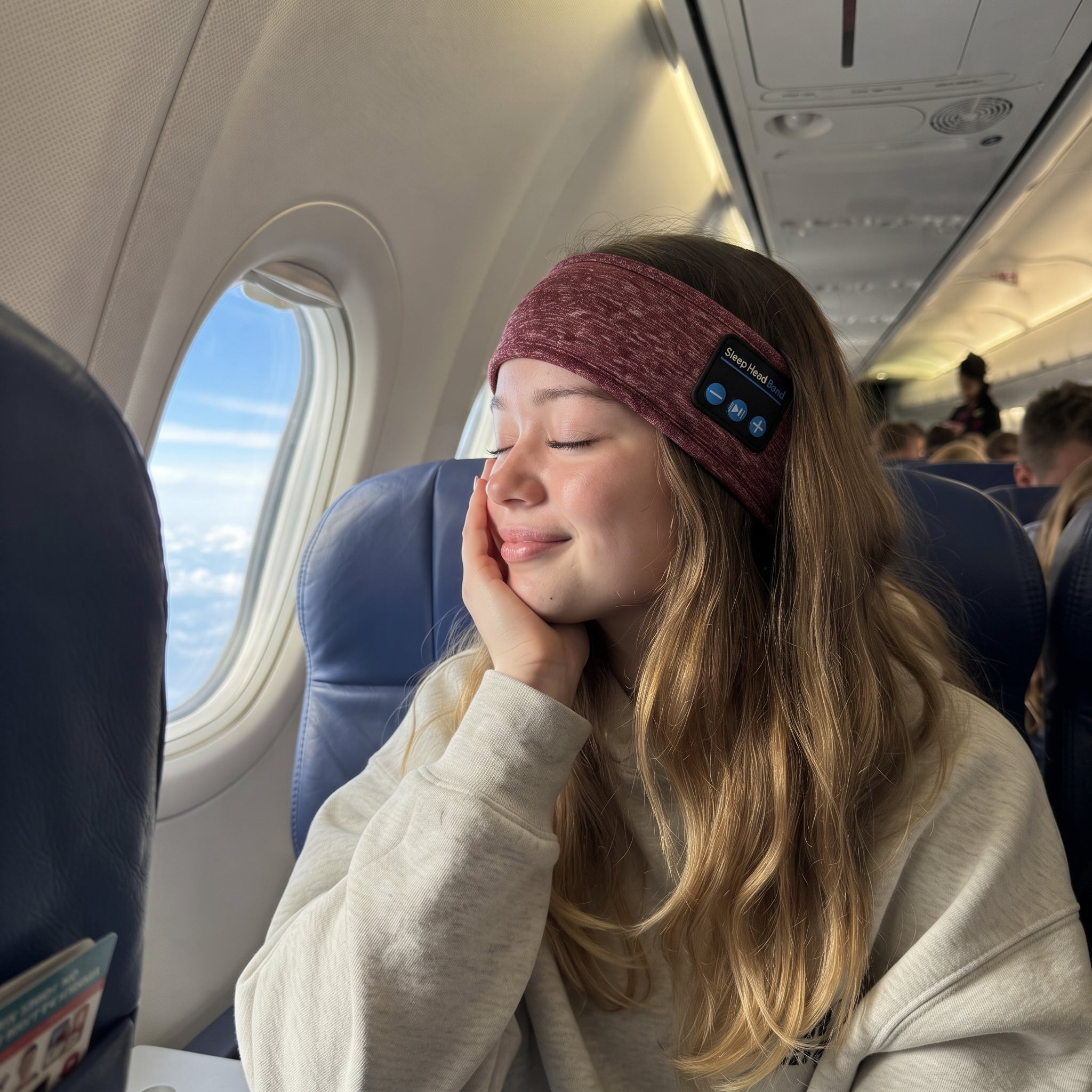 Wearing the band on a flight